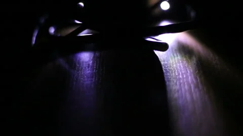 Data transfer light at night Stock Footage 64424229