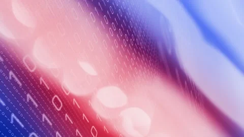 Data transfer in motion binary code animation for software development Stock Footage 246128232