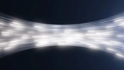 Data Transfer Over Fiber Optic Cables Internet Transmission Concept Vidéo 126726703