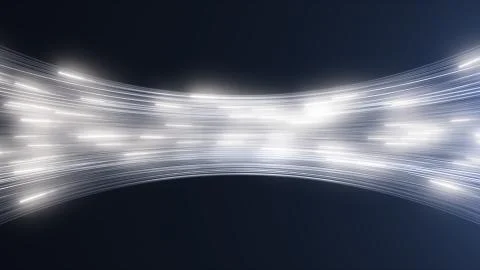 Data Transfer Over Fiber Optic Cables Internet Transmission Concept Stock Illustration