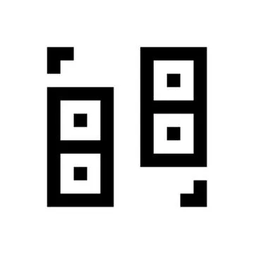 Data transfer pixel perfect icon Stock Illustration