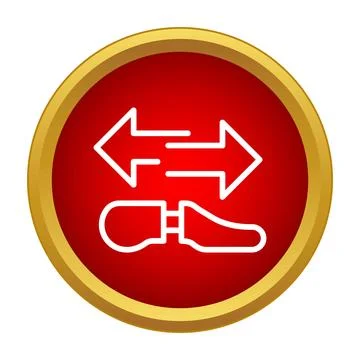 Data transfer process with bidirectional arrows icon Stock Illustration
