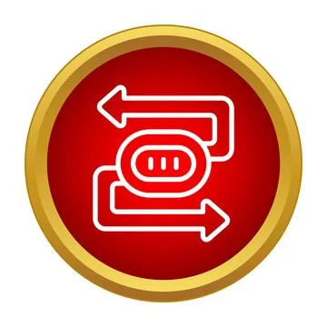 Data transfer process sending receiving information icon Illustrazione stock