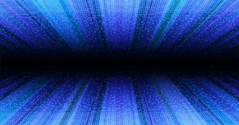 Data transfer. The structural data tunnel. Binary code digital technology. From Stock Illustration