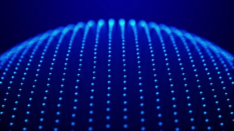 Data transfer Structure of the network connectivity of points and lines Stock Footage 246848534