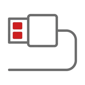 Data Transfer Symbol for Technology Interface Stock Illustration