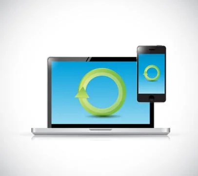 Data transfer technology concept illustration Stockillustratie