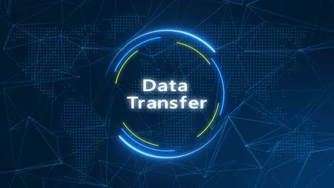 Data Transfer Text Effect Technology Background Stock Footage 262598849