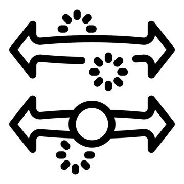 Data transferring with arrows and loading icons showing process Illustrazione stock