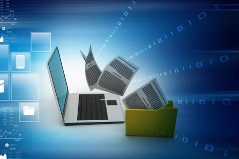 Data transferring Stock Illustration