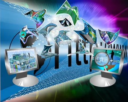 Data transmission 스톡 일러스트