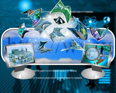 Data transmission 스톡 일러스트