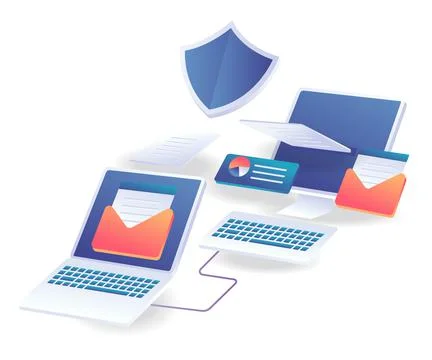 Data transmission security Stockillustratie