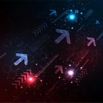 Data is transmitted digitally on the Internet. Stock Illustration