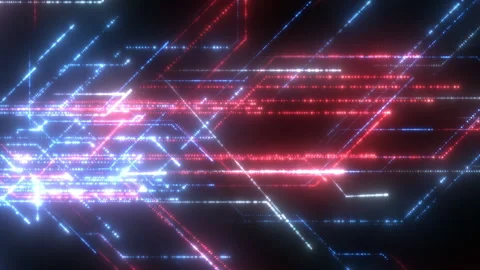 Data Travelling Loop 库存影片 144138100