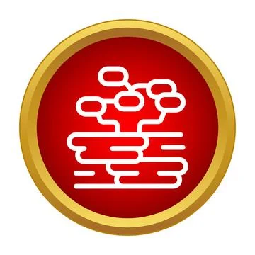 Data tree structure network analysis icon Stock Illustration