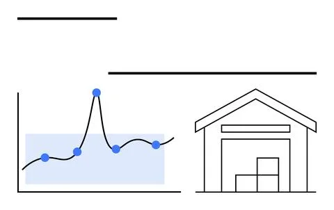 Data Trends and Storage Analyzing Warehouse Inventory with Graphical Insights イラスト素材