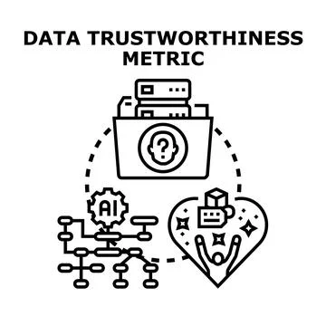 Data trustworthiness metric for evaluating information reliability 库存插图