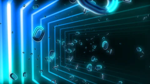 Data tunnel Stock Footage 33848233