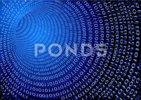 Data tunnel Stock Illustration