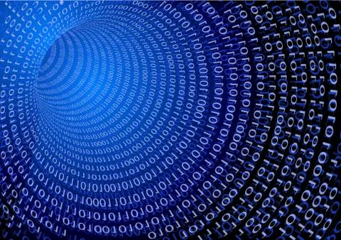 Data tunnel Stock Illustration