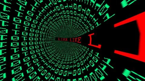 Like data tunnel Stockillustratie