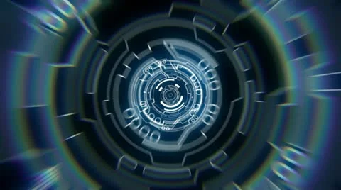 Data tunnel loop Video stock 11496186