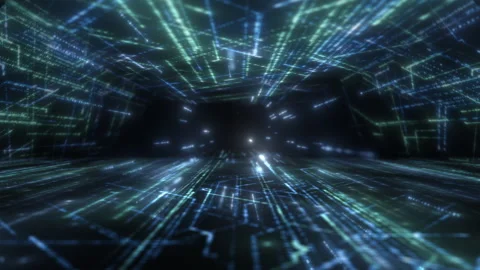 Data Tunnel Loop Vídeo Stock 144139147