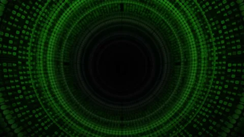 Data tunnel visual concept graphics, in a seamless animation loop Stock Footage 231225796