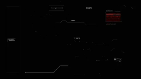 Data UI display.HUD  Template. Stock-Footage 126523624