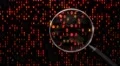 Data under magnifying glass binary spying spyglass 4k 4k or 4k+ Resolution