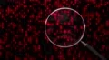 Data under magnifying glass binary spying spyglass 4k 4k or 4k+ Resolution