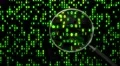 Data under magnifying glass binary spying spyglass 4k 4k or 4k+ Resolution