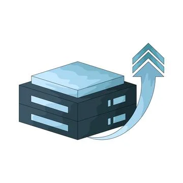 Data update illustration Stockillustratie