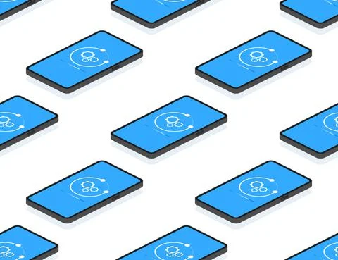 Data update or synchronize with bar process. Update on laptop and smartphone. Stock Illustration