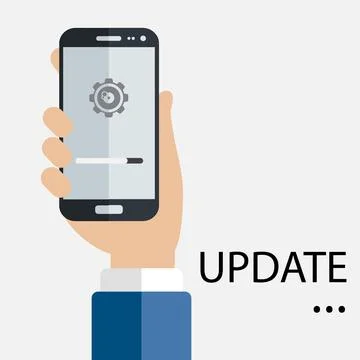 Data update or synchronize with bar process. Stock Illustration