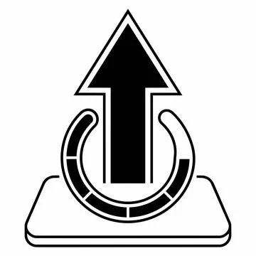Data upload progress indicator icon full details prompt 8K ultra quality rati Stock Illustration