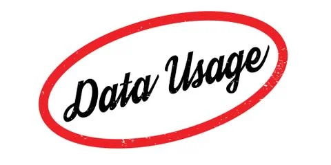 Data Usage rubber stamp Stock Illustration