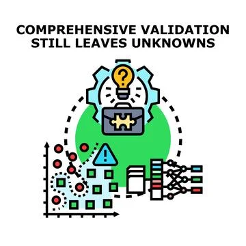 Data validation process leaving unknown outcomes Stockillustratie