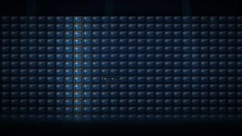 Data Vault Server Wall Loop - Blue Grid Transmission Backdrop 動画素材 341955154