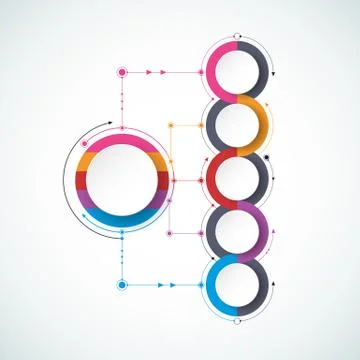 @ Data Vector molecules with 3D paper label backup Stock Illustration