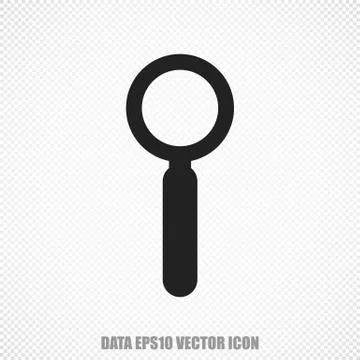 Data vector Search icon. Modern flat design Illustrazione stock