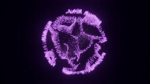 Data visualization. Abstract 3d futuristic sphere. Particles and Energy flowing. Stock-Footage 194446365