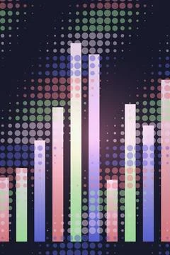 Data Visualization Abstract Background Stock Illustration