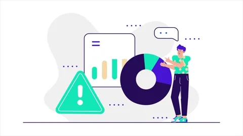 Data visualization and analytics representation illustration illustration Stock Footage 283718339