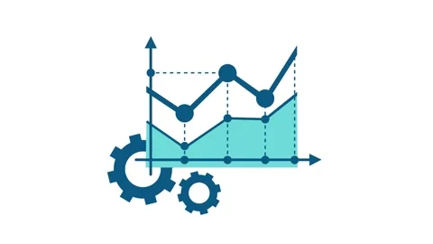 Data Visualization and Technical Performance Graph Stock Footage 311878840
