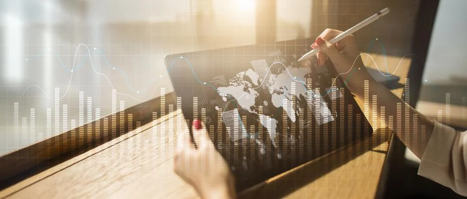 Data Visualization for Business Analytics and Strategic Decision Making on .. Stock Photos