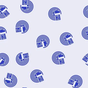 Data visualization chart deep learning glyph seamless pattern Stock Illustration