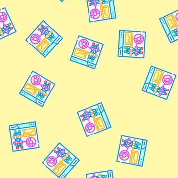 Data visualization chart deep learning vector seamless pattern 스톡 일러스트