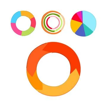 Data visualization elements for analyzing information Illustrazione stock